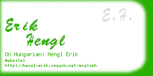 erik hengl business card